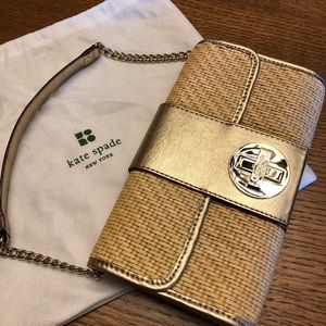 Kate Spade straw cluth